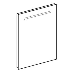 Geberit Renova Compact Lichtspiegel, Breite 50cm, Höhe 65cm, Aluminium eloxiert... GEBERIT-862350000 4022009329742 (Abb. 1)