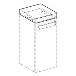 Geberit Renova Comfort Abdeckplatte 27,3x5x30,2cm, Graphit lackiert matt... GEBERIT-808627000 4022009318012 (Abb. 1)