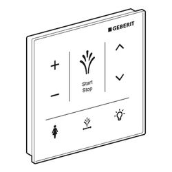 Geberit Wandbedienpanel für Geberit AquaClean Sela, Weiß/Glas... GEBERIT-147041SI1 4025416816218 (Abb. 1)
