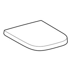 Geberit Renova Plan WC-Sitz, eckiges Design Quick-Release, für WC teilgeschlossene F... GEBERIT-500692011 4025416709718 (Abb. 1)