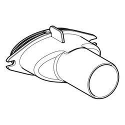 Geberit Anschlussstutzen, d 50mm für Varino Bodenablauf 13x13cm, Schwarz... GEBERIT-243968161 4025416356820 (Abb. 1)