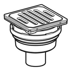 Geberit Varino Bodeneinlauf vertikal, d50 d 50mm... GEBERIT-388033001 4025416362531 (Abb. 1)