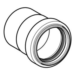 Geberit Silent db20 Anschlusssteckmuffe reduziert d 56mm, di 50mm... GEBERIT-305040143 4025416354307 (Abb. 1)