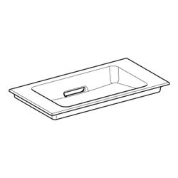 Geberit ONE Möbelwaschtisch Abgang horizontal verk. Ausladung 75cm T 40cm o. Hahnl. ... GEBERIT-500391011 4025410572363 (Abb. 1)