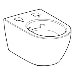 Geberit Wand-Dusch-WC für Unterputzspülkasten, Geberit AquaClean Tuma Alpinweiß/glän... GEBERIT-243308111 4025416545729 (Abb. 1)
