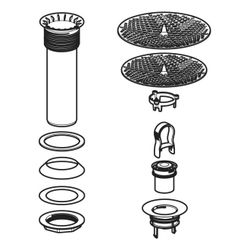 Geberit Set Ablaufgarnitur für Hybridurinale Außendurchmesser 50mm... GEBERIT-500672001 4025416221852 (Abb. 1)