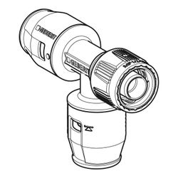 Geberit PushFit Übergangs-T-Stück mit MasterFix, Abzweig, d 20mm, d1 20mm, Rotguss b... GEBERIT-651503001 4025416280873 (Abb. 1)