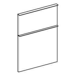 Geberit iCon Set Schubladenfronten für Seitenschrank, Breite 45cm, Weiß/Matt, 2 Stüc... GEBERIT-598747000 4022009338065 (Abb. 1)