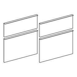 Geberit Set Schubladenfronten für iCon Unterschrank für Waschtisch Weiß lackiert mat... GEBERIT-598762000 4022009338218 (Abb. 1)