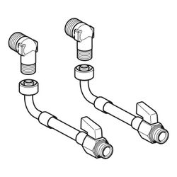 Geberit Wasseranschlussset unten, für Geberit Monolith Sanitärmodul für Bidet, Höhe ... GEBERIT-131078001 4025416166184 (Abb. 1)