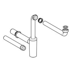 Geberit Set Siphon für Geberit Monolith Sanitärmodul für Waschtische... GEBERIT-131087001 4025416166498 (Abb. 1)