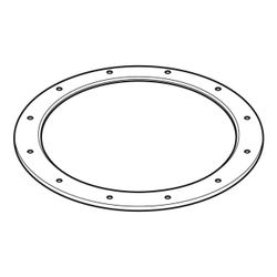 Geberit Befestigungsflansch für Geberit Pluvia Dachwassereinlauf mit Ablaufleistung ... GEBERIT-242761001 4025416188841 (Abb. 1)