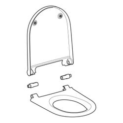 Geberit WC-Sitz für Geberit AquaClean Sela Mattweiß... GEBERIT-243650JT1 4025410059345 (Abb. 1)