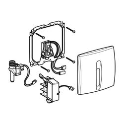 Geberit Urinalsteuerung mit elektronischer Spülauslösung, Netzbetrieb, Abdeckplatte ... GEBERIT-115817115 4025416190998 (Abb. 1)