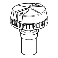 Geberit Pluvia Dachwassereinlauf für Rinnen, 75mm, Ablaufleistung 1–19l/s... GEBERIT-359034001 4025416552796 (Abb. 1)