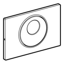 Geberit Sigma 10 Drückerplatte für WC-Steuerung, elektronische Spülauslösung, Round,... GEBERIT-242781DW1 4025410703897 (Abb. 1)