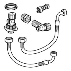 Geberit Wasseranschlussset hinten Mitte zu Monolith Sanitärmodul für WC 114cm... GEBERIT-131077001 4025416166177 (Abb. 1)