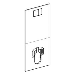 Geberit Drückerplatte für Geberit AquaClean WC-Komplettanlage, Weiß/Glas... GEBERIT-115328SI1 4025416656012 (Abb. 1)