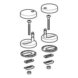Geberit Set Fixierbolzen für WC-Sitz Quick-Release-Scharniere mit zentraler Entriege... GEBERIT-244177001 4025410677464 (Abb. 1)