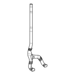 Geberit Leerrohr mit Abzweig, 242886001... GEBERIT-242886001 4025416285465 (Abb. 1)