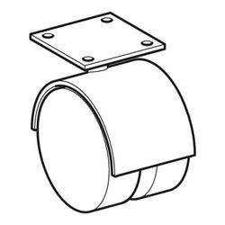 Geberit Rolle für Hocker, 596919000... GEBERIT-596919000 4022009321524 (Abb. 1)