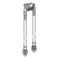 Geberit Set Panzerschläuche für Geberit ONE Waschtischarmatur, Wandmontage, für Gebe... GEBERIT-244167001 4025410643995 (Abb. 1)