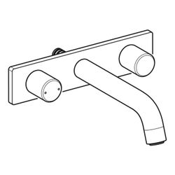 Geberit Armaturenkörper für Geberit ONE Waschtischarmatur rundes Design, Wandmontage... GEBERIT-244161211 4025410644428 (Abb. 1)