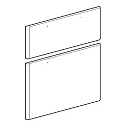 Geberit Set Schubladenfronten für Unterschrank für Waschtisch, Breite Waschtisch 90c... GEBERIT-595638000 4022009347814 (Abb. 1)