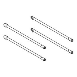Geberit Set Relings für Schublade, 4 Stück... GEBERIT-243766001 4025416851332 (Abb. 1)