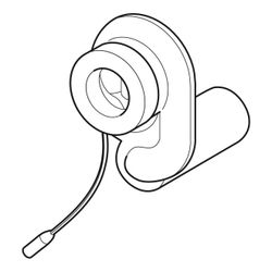 Geberit Schneckengeruchsverschluss für Urinalsteuerung, Abgang 40mm, 599066000... GEBERIT-599066000 4022009311860 (Abb. 1)