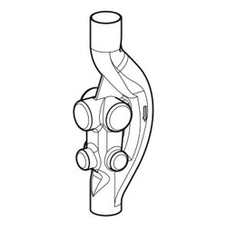 Geberit PE Sovent Formstück d 110mm, d1 110mm, d2 75mm... GEBERIT-367614161 4025416292661 (Abb. 1)