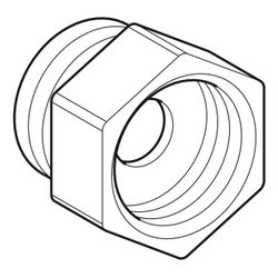 Geberit Übergang, AquaClean, flach dichtend auf radial dichtend, 242738001... GEBERIT-242738001 4025416176695 (Abb. 1)