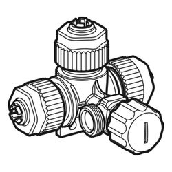 Geberit Wasseranschluss für PEX-Rohre, mit integriertem Eckventil... GEBERIT-241879001 4025416747925 (Abb. 1)