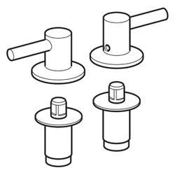 Geberit Set Scharniere für WC-Sitz 500 by Citterio... GEBERIT-598130000 4022009221657 (Abb. 1)