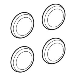 Geberit Set Deckkappen, Weiß, 4 Stück... GEBERIT-596936000 4022009320435 (Abb. 1)