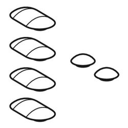 Geberit Set Puffer für Geberit ONE WC-Sitz... GEBERIT-243986001 4025416480914 (Abb. 1)