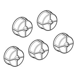 Geberit Set Filtersiebe für Magnetventil für Urinalsteuerung, 5 Stück... GEBERIT-599064000 4022009267075 (Abb. 1)