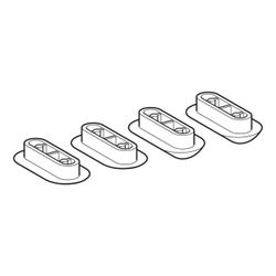 Geberit Set Puffer für WC-Sitzring, 4 Stück... GEBERIT-598014000 4022009323351 (Abb. 1)