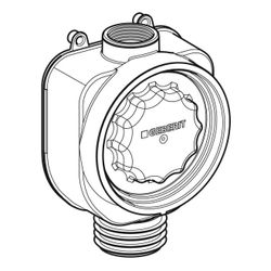 Geberit Unterputz-Geruchsverschluss Drehsiphon, PP, 244190001... GEBERIT-244190001 4025410677921 (Abb. 1)