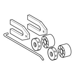 Geberit Befestigungsmaterial für Wand-WC und Wand-Bidet, Befestigung von der Seite, ... GEBERIT-597360000 4022009194760 (Abb. 1)