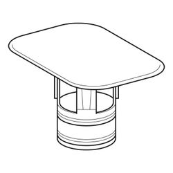 Geberit Ablaufkappe für Waschtische... GEBERIT-595755000 4022009321661 (Abb. 1)