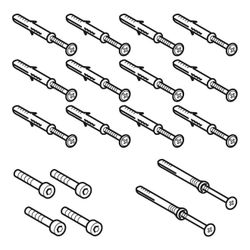 Geberit Befestigungsmaterial für Xeno2 Waschtischunterschrank, Breite 140/160cm, 595... GEBERIT-595491000 4022009346916 (Abb. 1)