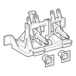 Geberit Universal Hebelmechanik komplett zu Universal Sanitärmodulen, 594733000... GEBERIT-594733000 4022009333770 (Abb. 1)