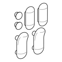 Geberit Puffer für WC-Deckel, 598141000... GEBERIT-598141000 4022009230277 (Abb. 1)