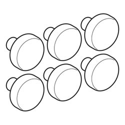 Geberit Set Puffer für WC-Deckel 500 by Citterio, 6 Stück... GEBERIT-598135000 4022009221701 (Abb. 1)
