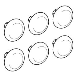Geberit Set Puffer für WC-Deckel Slim Smyle, 2 Stück... GEBERIT-598121000 4022009348620 (Abb. 1)