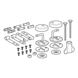 Geberit Scharniere für WC-Sitz Romantik, Edelstahl, 597003000... GEBERIT-597003000 4022009194203 (Abb. 1)