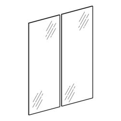 Geberit Set Türen für Option Basic Spiegelschrank, 55cm, 595360000... GEBERIT-595360000 4022009368437 (Abb. 1)