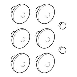Geberit Puffer für WC-Deckel für Courreges und Mango, 598028000... GEBERIT-598028000 4022009195385 (Abb. 1)