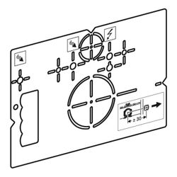 Geberit Bohrschablone für Wand-WC, Geberit AquaClean... GEBERIT-111747001 4025416307235 (Abb. 1)